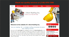 Desktop Screenshot of jbroniroofing.com